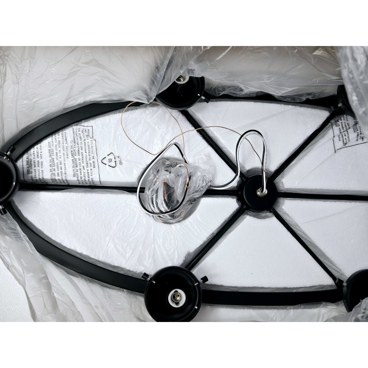 Signature Hardware 482692 Alfaro 6 Light 18" Wide Ring Chandelier - Matte Black