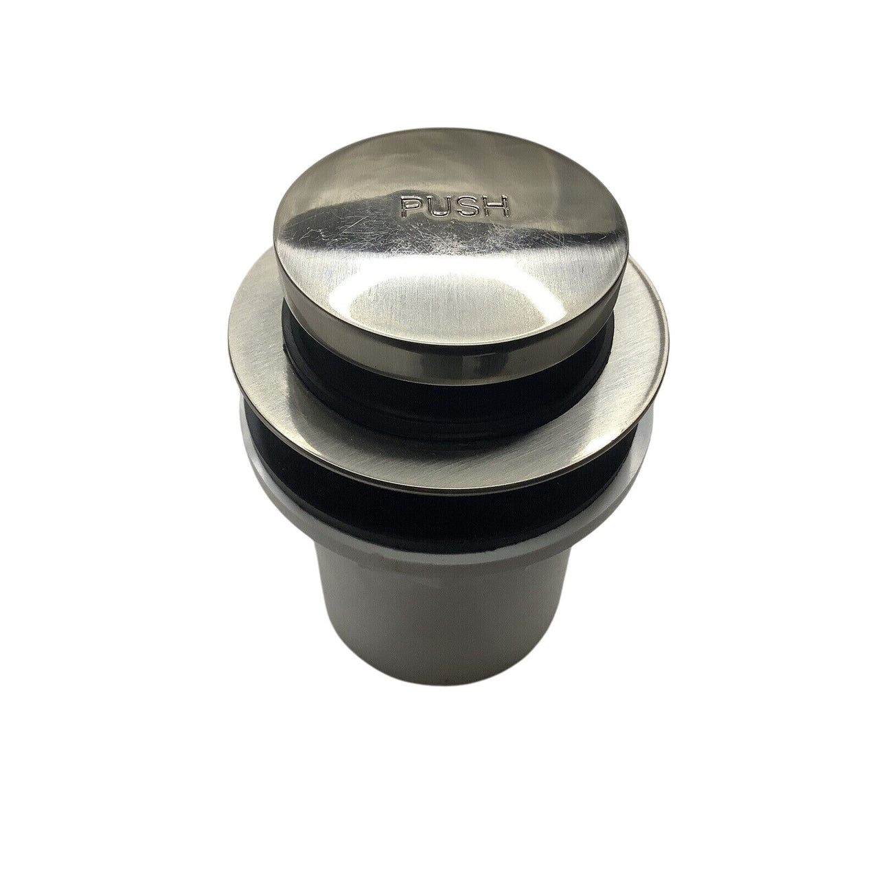 Signature Hardware 398147 Pop-Up Tub Drain with Hub Adapter - Brushed Nickel