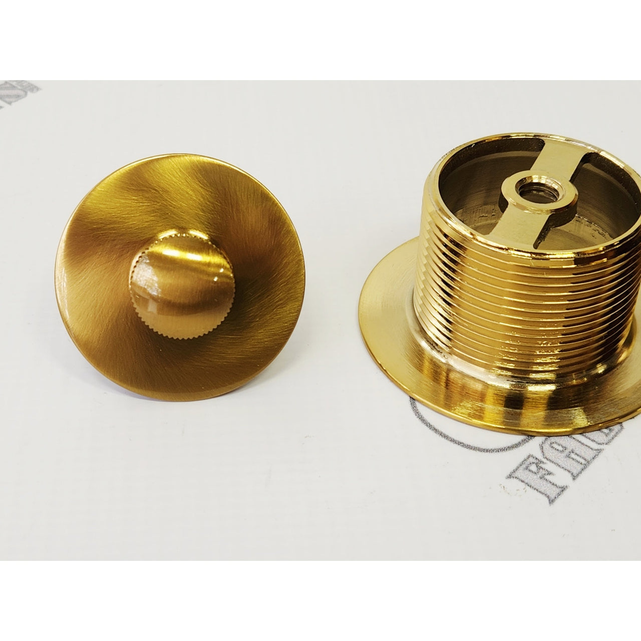 Dearborn K98BGPS True Blue 1-1/2" Tub Drain Kit with Overflow - Brushed Gold