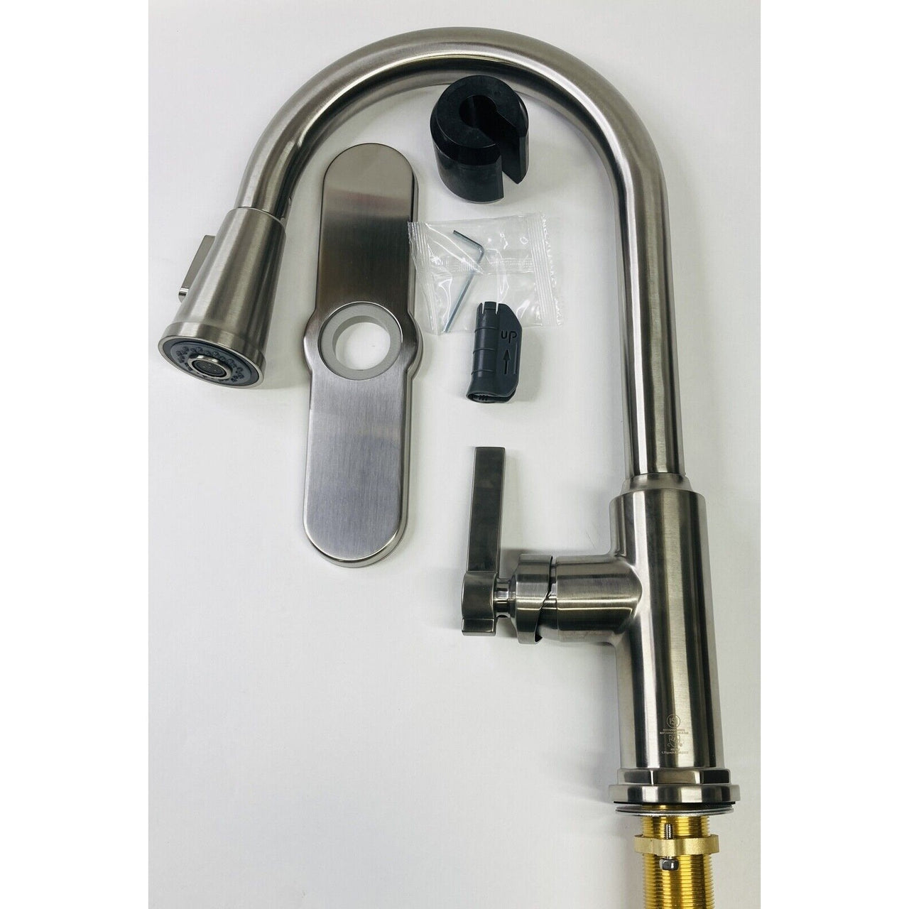 Signature Hardware 448179 Greyfield 1.8 GPM Kitchen Faucet - Stainless Steel