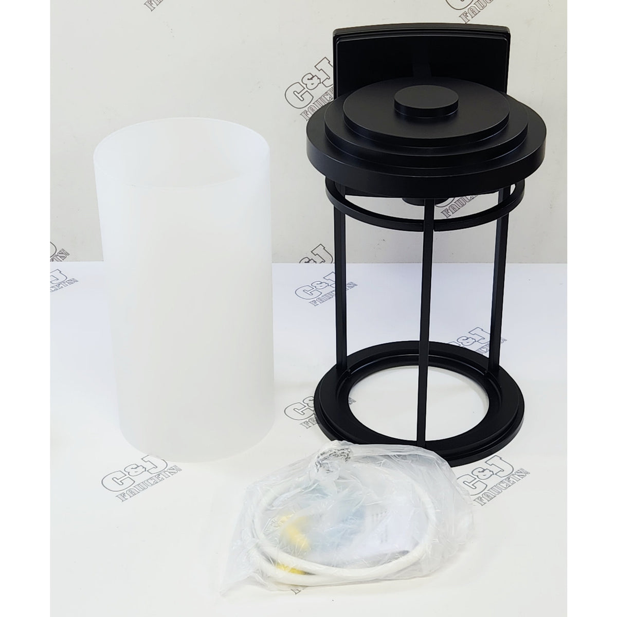 Kichler 49687BK Toman 8" x 14" 1 Light Outdoor Wall Light - Black
