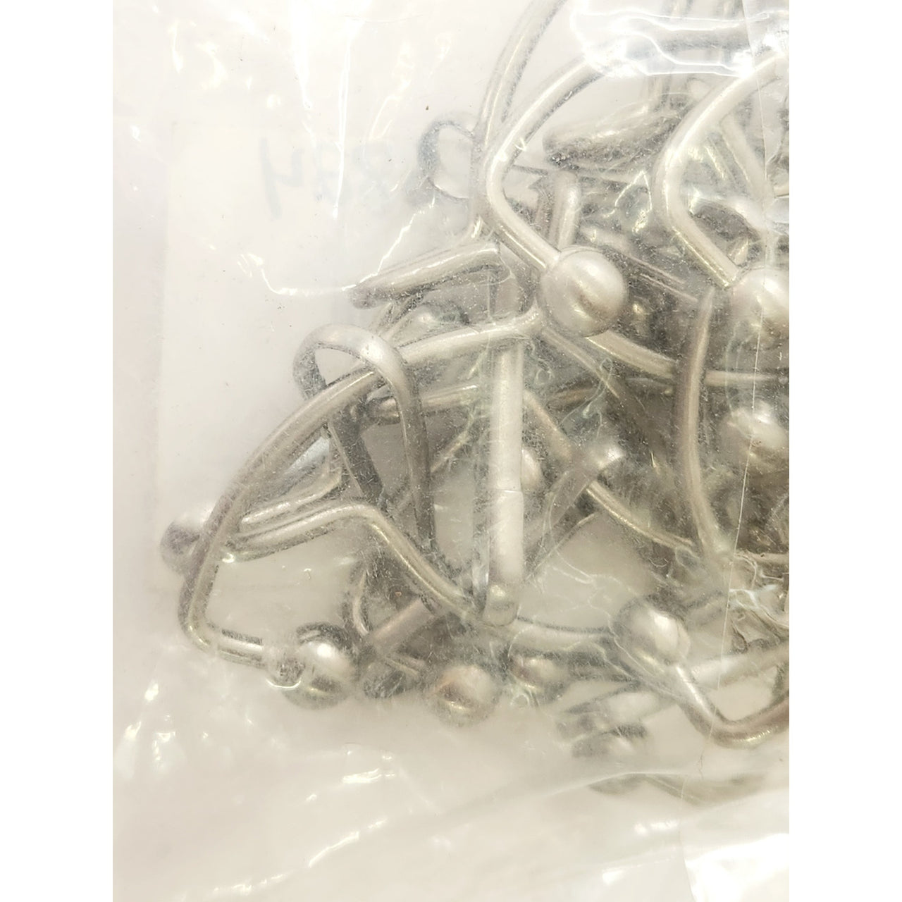 Signature Hardware 466824 Open Shower Curtain Rings - Brushed Nickel