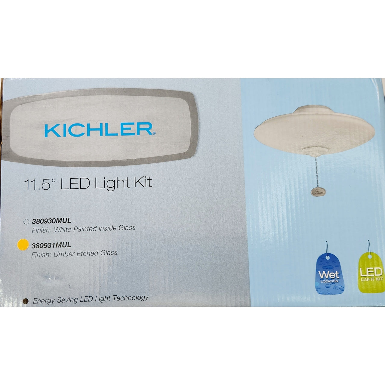Kichler 380931MUL Independence LED Multiple Fan Light Kit - Umber